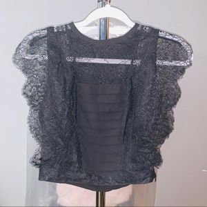 Black Lace Zara Crop top